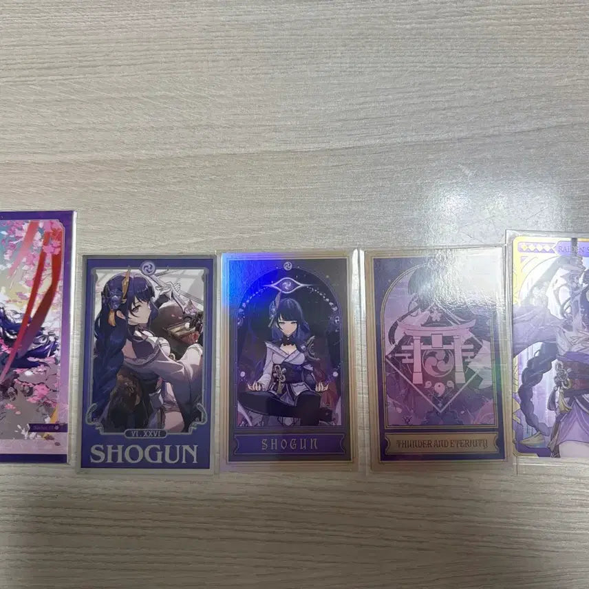 [BUNJANG] Raiden Shogun Photocard Set / 원신 라이덴  쇼군 포토카드 점괘 세트 포카