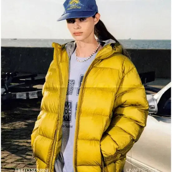 [BUNJANG] UN AFFECTED Hello Sunrise Hooded Down Padded Jacket / UNAFFECTED x Hello Sunrise 패딩 hooded dow