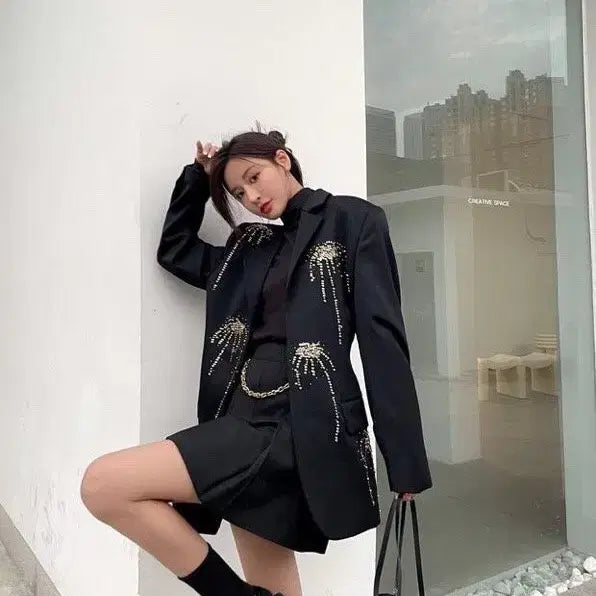 [BUNJANG] Imported High-Quality Beaded Jacket / 한정판 수입 고퀄 비즈 자켓  새상품 유니크 세일