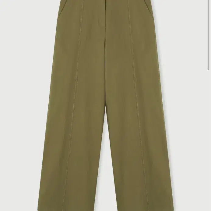 [BUNJANG] Ethos Cut Out Line Pants - Khaki Brown / (S) 에토스 cut out line pants 카키브라운