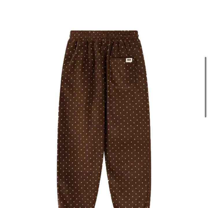 [BUNJANG] Kissing Dot Fleece Jogger Pants (Brown) / 키시닝 Dot Fleece Jogger Pants (Brown)