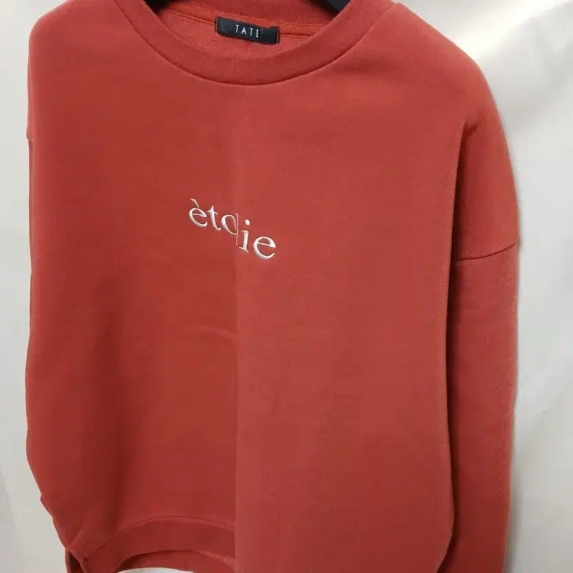 [BUNJANG] Tate Women's Fleece Sweatshirt Red / 테이트 여성 기모 맨투맨 티셔츠 레드