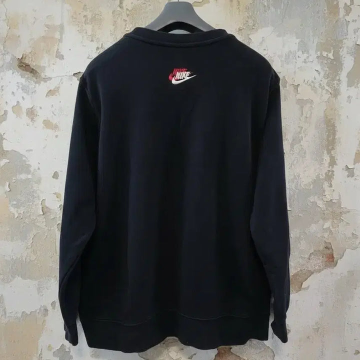 [BUNJANG] Nike Multi-Logo Sweatshirt (Black, L) / 나이키 멀티로고 맨투맨 블랙 L