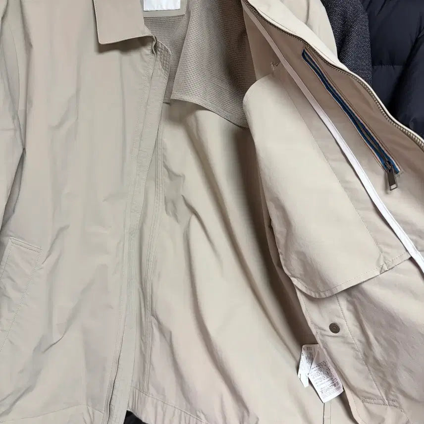 [BUNJANG] Beanpole 23SS Beige Jacket / (새상품급)정가35만 23SS XL 빈폴  블루종 자켓 점퍼 셔츠 베이지