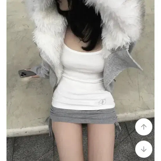 [BUNJANG] Kyoii Faux Fur Hooded Zip-up Jacket / 쿄이 kyoii 퍼 후드 집업