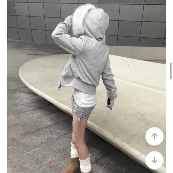 [BUNJANG] Kyoii Faux Fur Hooded Zip-up Jacket / 쿄이 kyoii 퍼 후드 집업