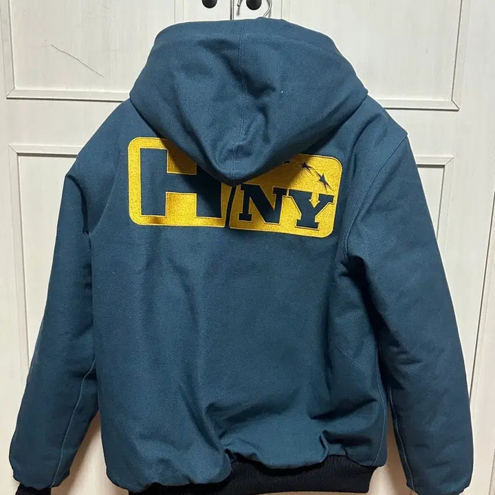 [BUNJANG] Honey Scoop House Canvas Hooded Work Jacket - Teal (Size M) / 허니스쿱하우스 캔버스 후드 워크자켓 틸 M