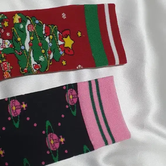 [BUNJANG] Christmas Socks Set / 개당가격이예요~ 크리스마스트리 산타 눈꽃 별 행성 우주 양말