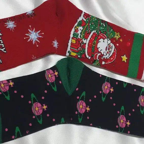 [BUNJANG] Christmas Socks Set / 개당가격이예요~ 크리스마스트리 산타 눈꽃 별 행성 우주 양말