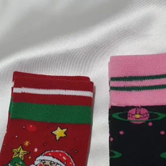 [BUNJANG] Christmas Socks Set / 개당가격이예요~ 크리스마스트리 산타 눈꽃 별 행성 우주 양말