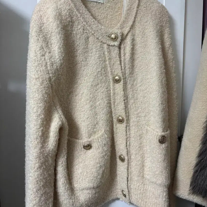 [BUNJANG] Headerment Boucle Cardigan Ivory / 헤더먼트 부클 가디건 아이보리