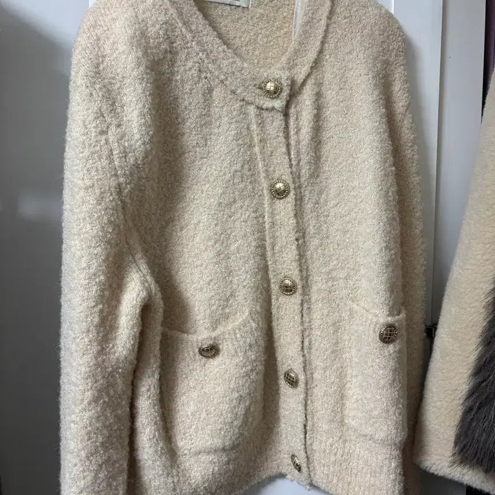 [BUNJANG] Headerment Boucle Cardigan Ivory / 헤더먼트 부클 가디건 아이보리