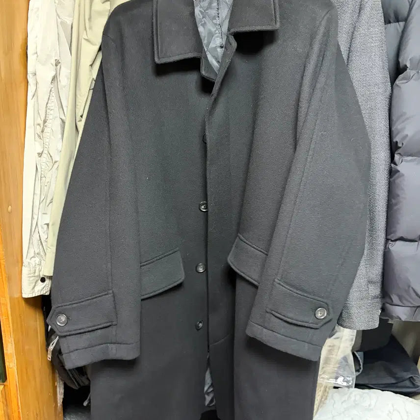 [BUNJANG] Beanpole 24FW Solid Coat Black / (새상품급)정가 70만 24FW  XL 빈폴 발마칸 솔리드 코트 블랙