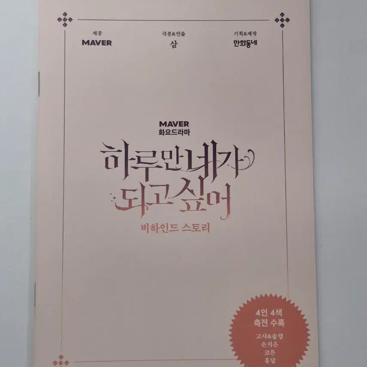 [BUNJANG] MAVER Storybook Bundle Set / MAVER 하루만네가되고싶어 비하인드 스토리북 2종 일괄 판매