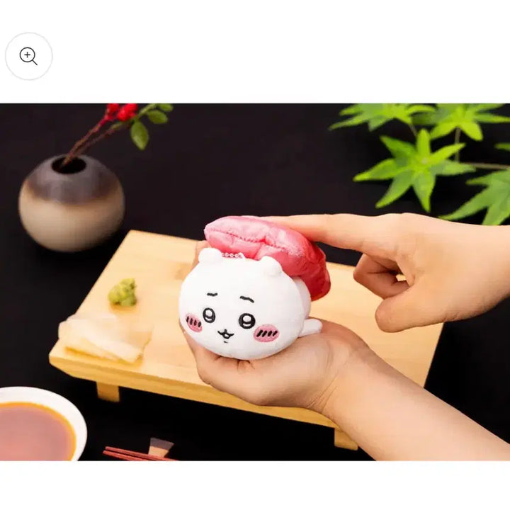 [BUNJANG] Chiikawa Sushi Toro Plush Keyring / 치이카와 마켓 스시 참치 토로 치이카와 인형 키링