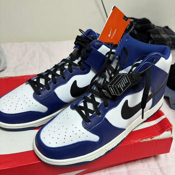 [BUNJANG] Nike Dunk High Deep Royal Blue (Size 285/290) / (새상품)정품 나이키 덩크 하이 딥 로얄 블루 하이 290 285