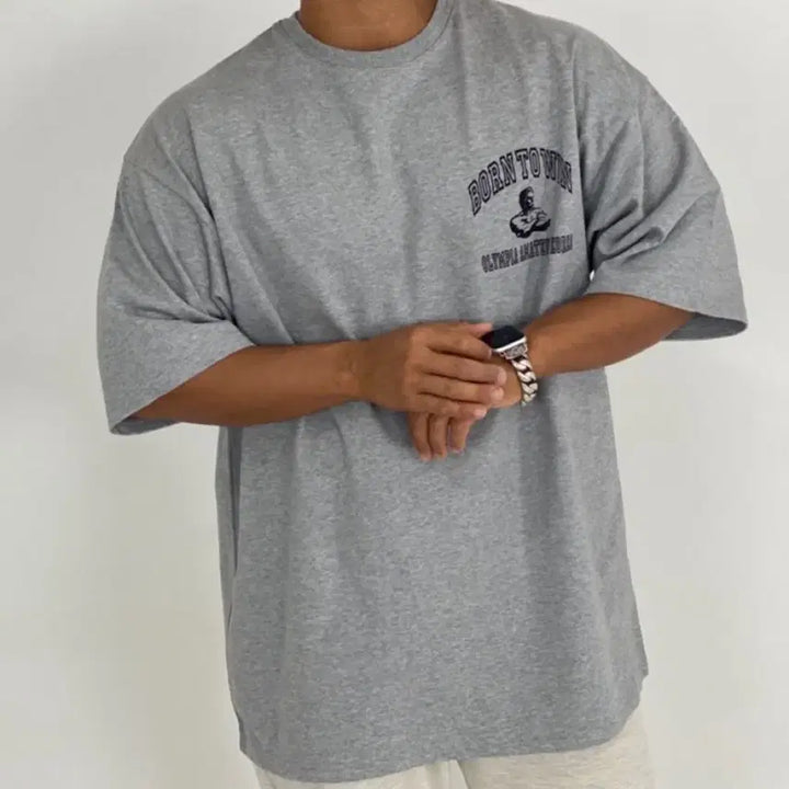 [BUNJANG] Olympia Gray T-shirt (M Size) / 올림피아티셔츠 그레이 M 사이즈판매합니다