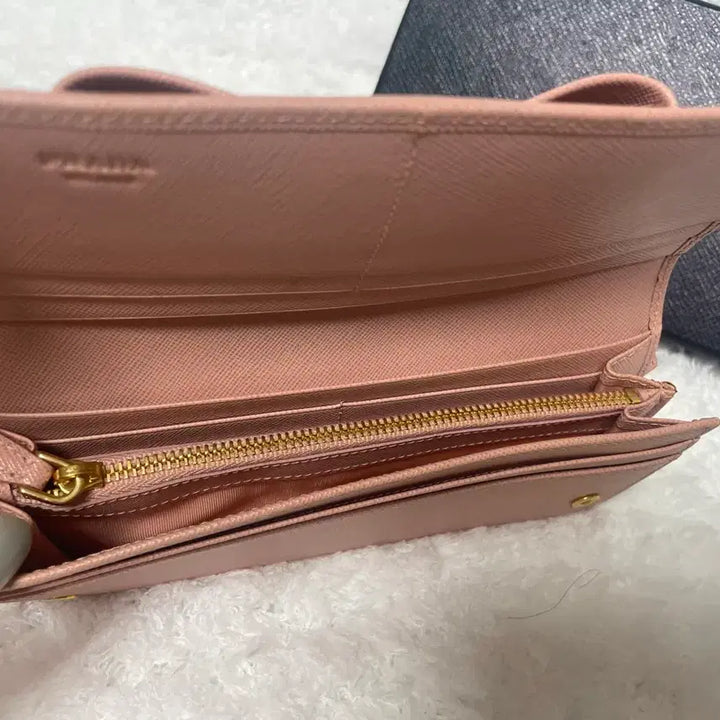 [BUNJANG] Prada Ribbon Long Wallet - Pink / 프라다 리본 장지갑 핑크 새상품급