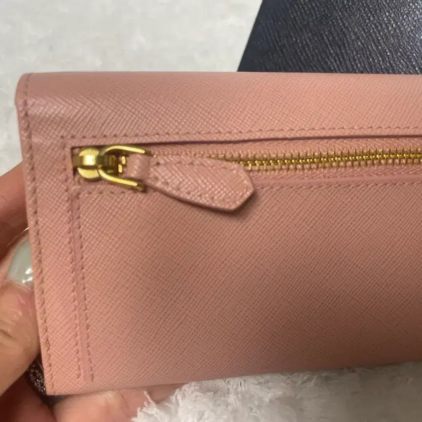 [BUNJANG] Prada Ribbon Long Wallet - Pink / 프라다 리본 장지갑 핑크 새상품급