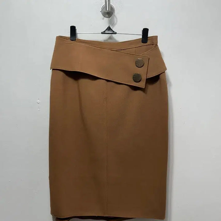 [SOLD OUT] ORANGE FLOWER 브라운 H라인 스커트 새상품 M