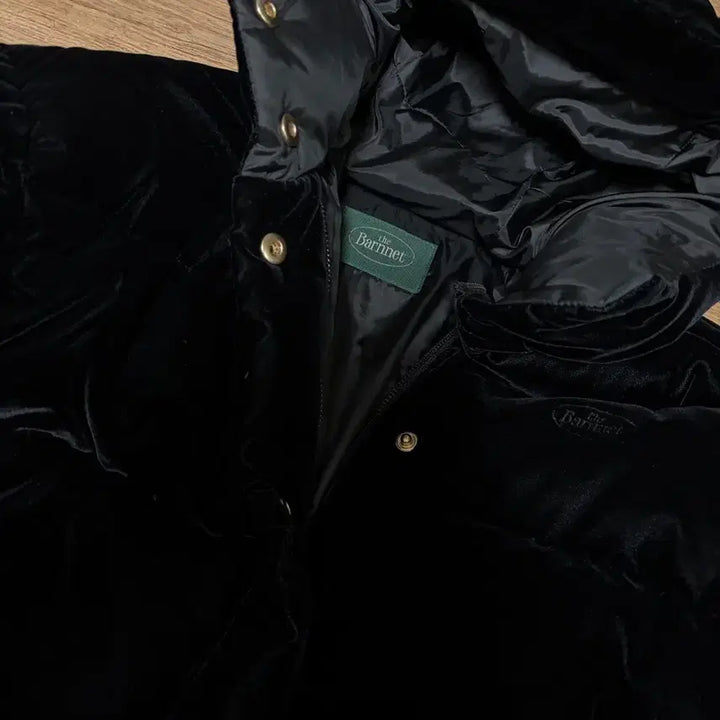 [BUNJANG] TheBarnet Velvet Goose Puffer Jacket Black / 더바넷 벨벳 구스 푸퍼 패딩