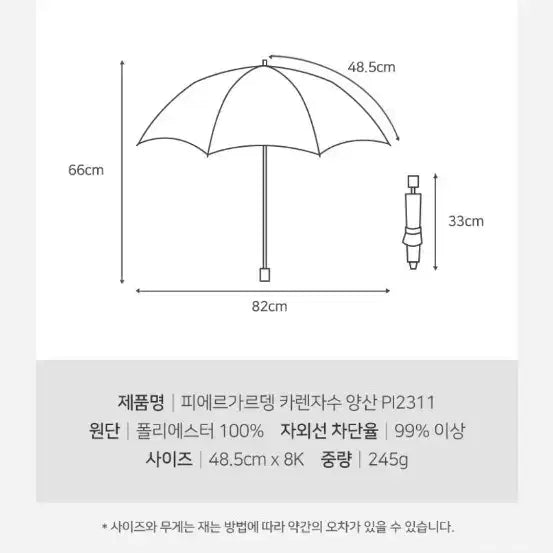 [BUNJANG] Pierre Cardin pi2311 Navy Umbrella / (새상품) 피에르가르뎅 우산,양산 pi2311 네이비색상