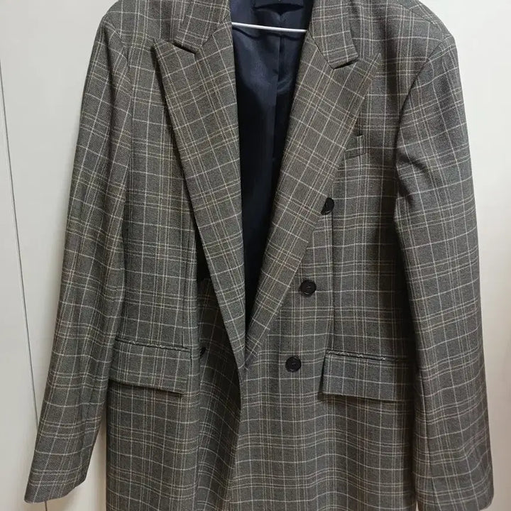 [BUNJANG] Andersson Bell Double Breasted Jacket L / 앤더슨벨 체크 더블 브레스트 자켓 L