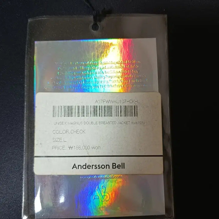 [BUNJANG] Andersson Bell Double Breasted Jacket L / 앤더슨벨 체크 더블 브레스트 자켓 L