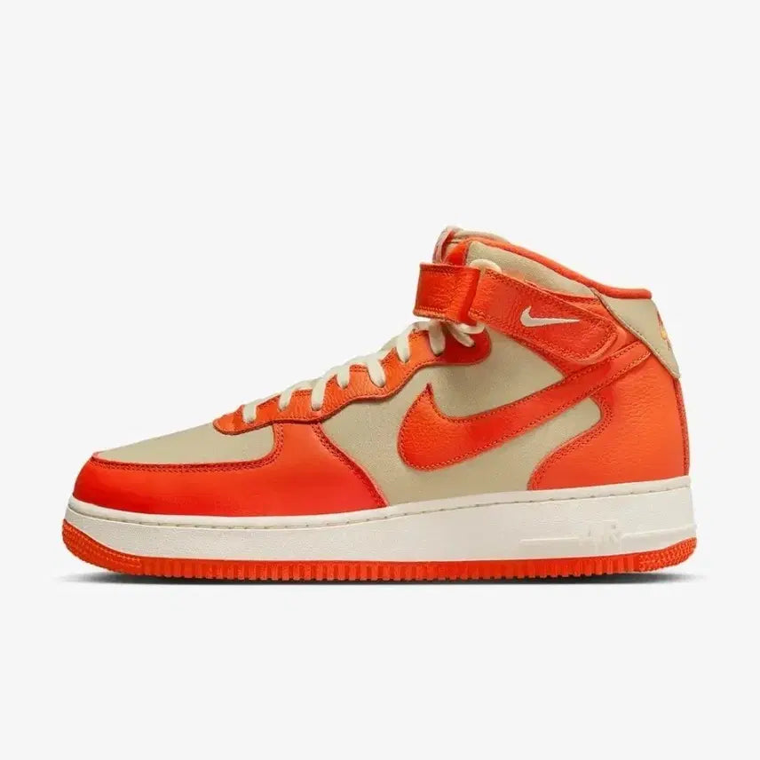 [BUNJANG] Nike Air Force 1 Mid Gold Orange Sneakers / 새상품)나이키 275 에어포스1 미드 골드 오렌지 FB2036 700