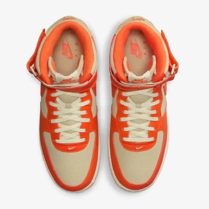 [BUNJANG] Nike Air Force 1 Mid Gold Orange Sneakers / 새상품)나이키 275 에어포스1 미드 골드 오렌지 FB2036 700