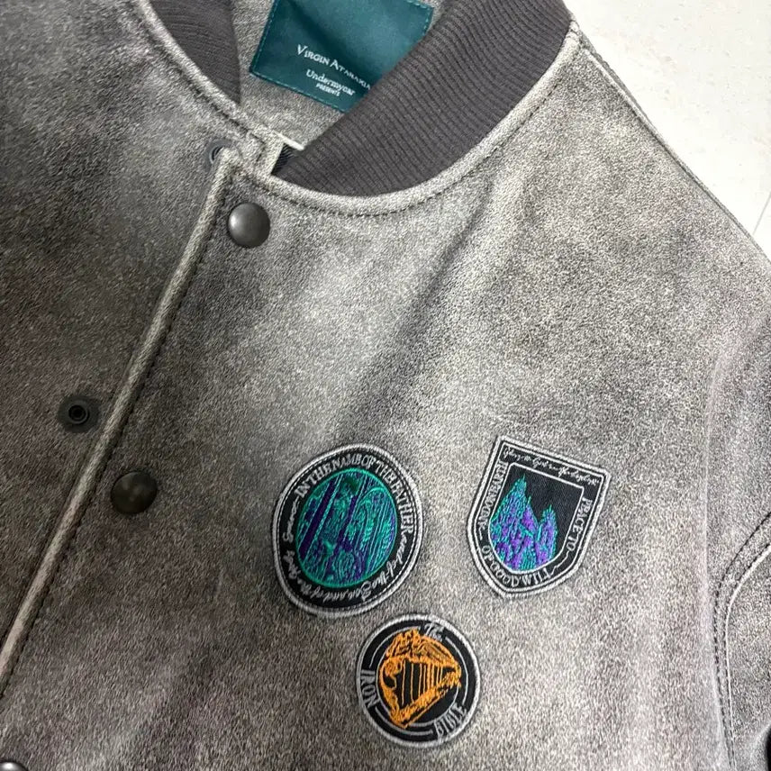 [BUNJANG] Under My Car Pipor Varsity Patch Fallout Gray 1st Edition / 언더마이카 피포 멀티패치 디스레더 바시티 폴아웃 그레이 1사