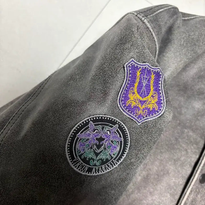 [BUNJANG] Under My Car Pipor Varsity Patch Fallout Gray 1st Edition / 언더마이카 피포 멀티패치 디스레더 바시티 폴아웃 그레이 1사