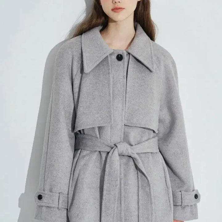 [BUNJANG] Roze Franz Wool Rich Half Coat / 로제프란츠 울 리치 하프코트