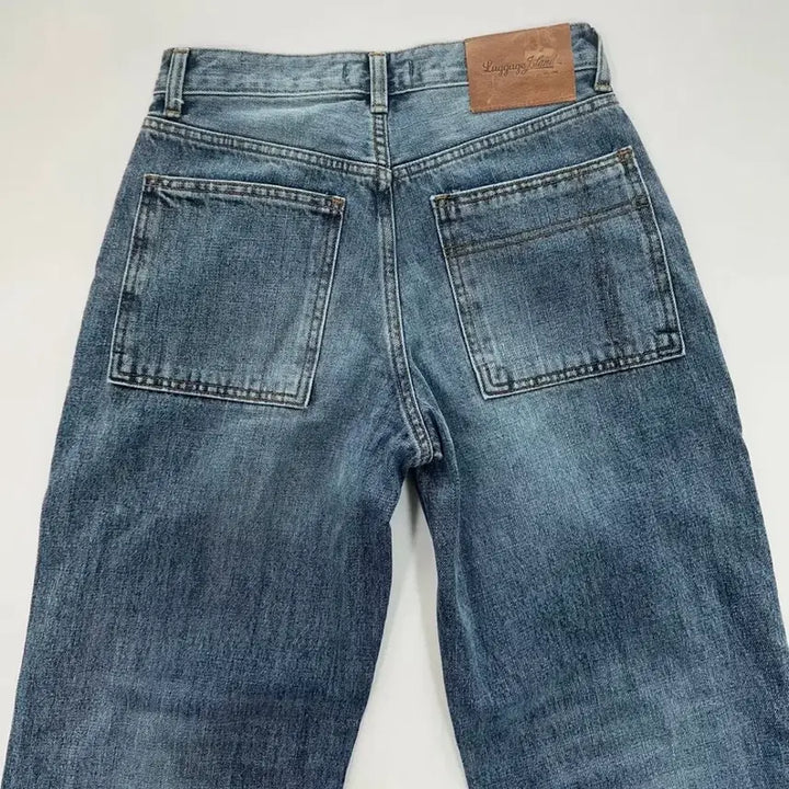 [BUNJANG] Nayeon Luggage Island Denim Pants / 이나연 러기지아일랜드 청바지