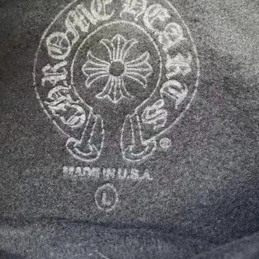 [BUNJANG] Chrome Hearts Deadly Doll Red Horseshoe Logo Pullover Hoodie / 크롬하츠 데들리 돌 레드 말굽 로고 풀오버 후디 L/XL