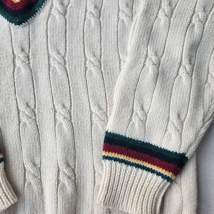 [BUNJANG] Unknown Item Cable Knit Sweater / 일본 에이본하우스/크리켓 울 케이블니트/L