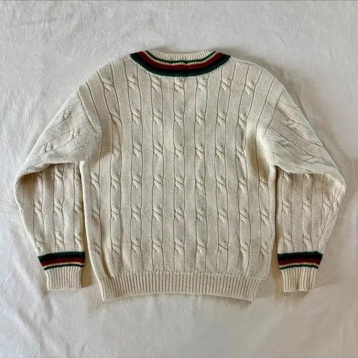 [BUNJANG] Unknown Item Cable Knit Sweater / 일본 에이본하우스/크리켓 울 케이블니트/L