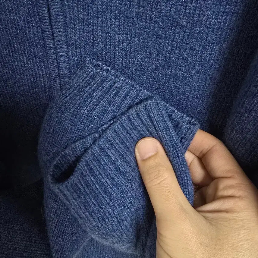 [SOLD OUT] FORTE CASHMERE 캐시미어 100% 블루 집업 자켓 M