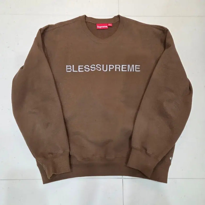 [BUNJANG] Bless Supreme Sweatshirt Brown M / 블레스 슈프림 맨투맨 브라운 M