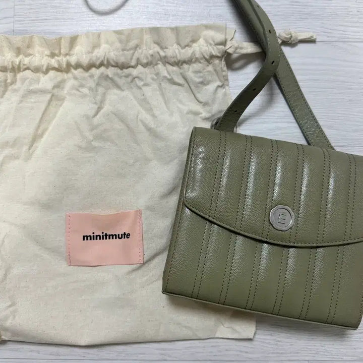 [BUNJANG] Minitmute Pale Mint Flap Bag / 미닛뮤트 플랩백 페일민트