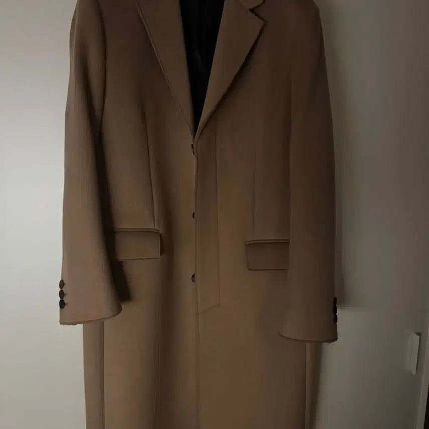 [BUNJANG] Toniq Crewdo Cashmere Cutting Coat - Size L / 토니웩 크루도 캐시미어 커팅 코트 L사이즈 팝니다