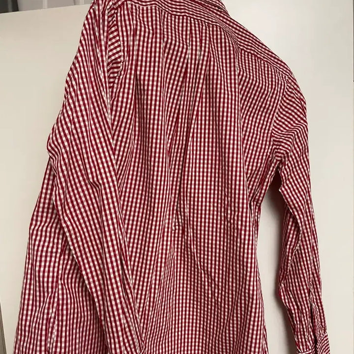 [BUNJANG] Red Gingham Check Shirt / 인디비주얼라이즈드 셔츠 - 레드깅엄체크