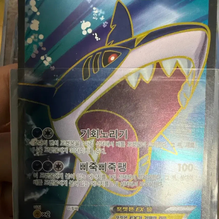 [BUNJANG] Pokemon Sharpedo EX SR Card / 포켓몬 샤크니아 EX 카드 SR