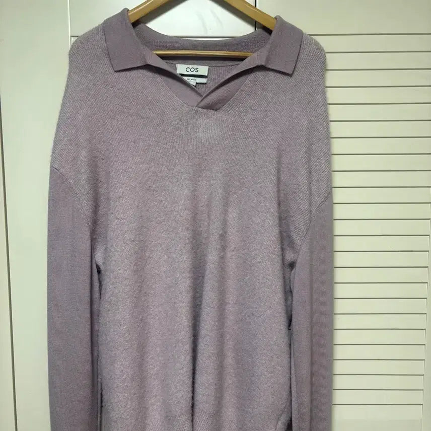 [BUNJANG] COS Dustin Pink Open Collar Knit L / COS 오픈카라 니트 더스틴핑크 XL 판매