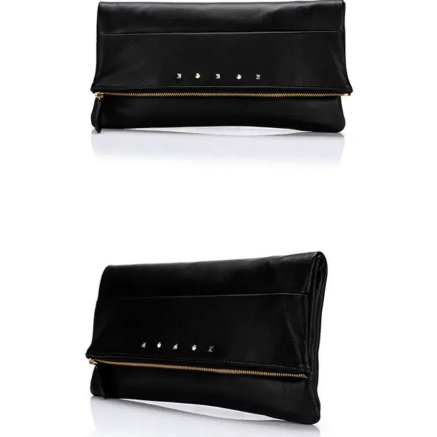 [BUNJANG] thehee Natural Lambskin Leather Clutch / 더히 천연양가죽 클러치 블랙
