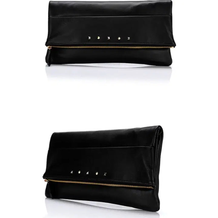 [BUNJANG] thehee Natural Lambskin Leather Clutch / 더히 천연양가죽 클러치 블랙