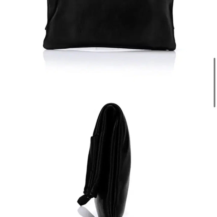 [BUNJANG] thehee Natural Lambskin Leather Clutch / 더히 천연양가죽 클러치 블랙