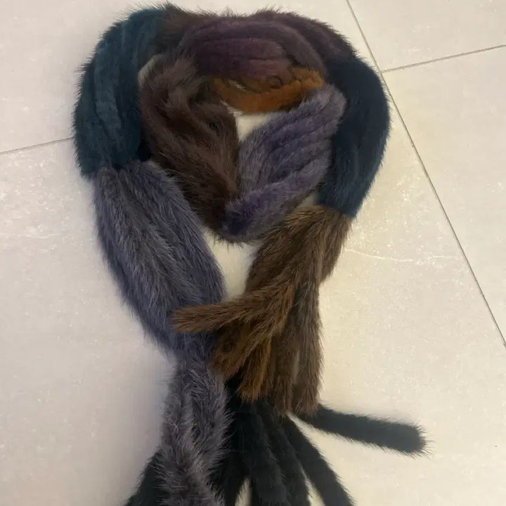 [BUNJANG] Mink Scarf / 컬러 밍크 목도리