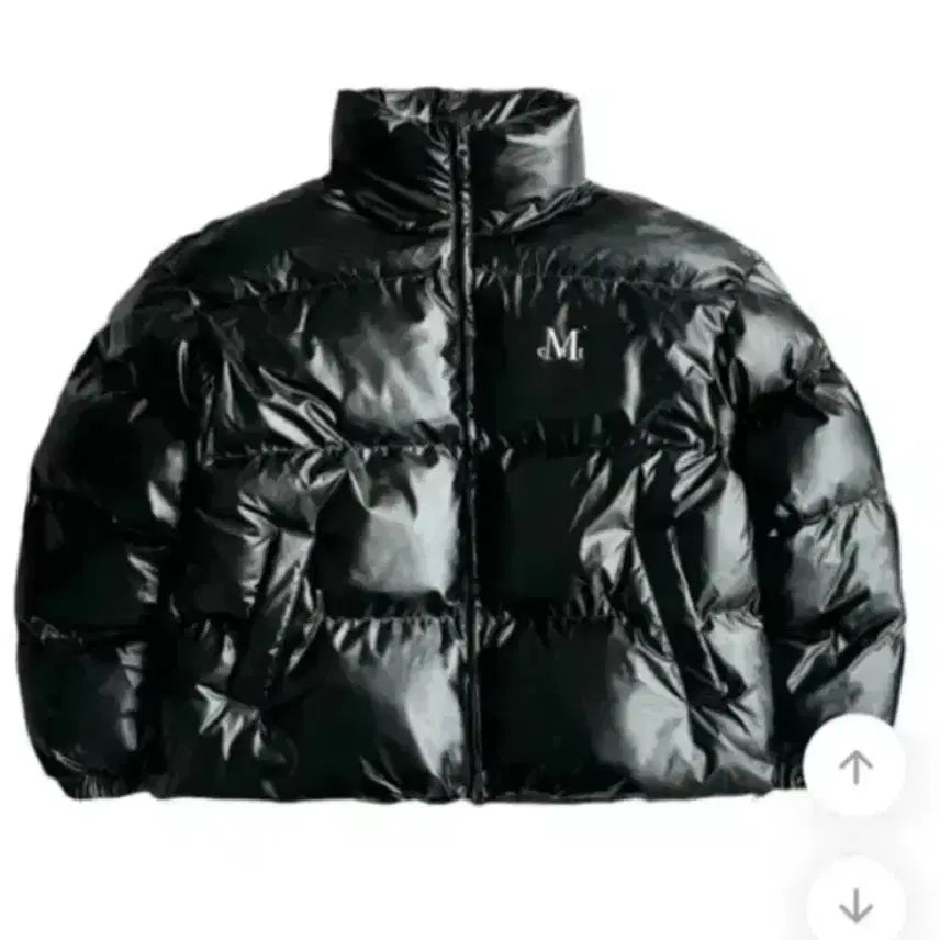 [BUNJANG] Musent Glossy Black Padded Jacket / 무센트 glossy black 패딩