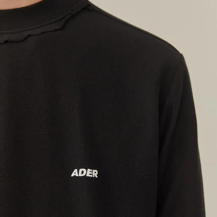 [BUNJANG] ADER Error Crumple Sweatshirt Black / [새상품] 아더에러 크럼플 스웨트셔츠 맨투맨 블랙